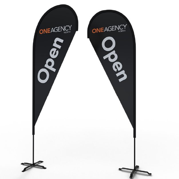 Tear Drop Flags - Liwa Printing Press Services
