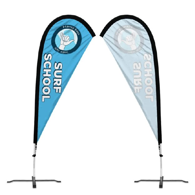 Tear Drop Flags - Liwa Printing Press Services